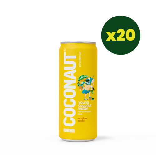 COCONAUT woda kokosowa z młodego kokosa z sokiem ananasowym 320 ml (zestaw 20 szt)
