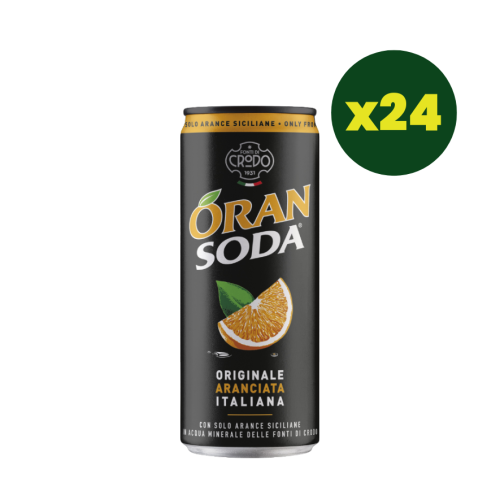 ORAN SODA Pomarańcza 330ml Fonti Di Crodo (zestaw 24 sztuki)