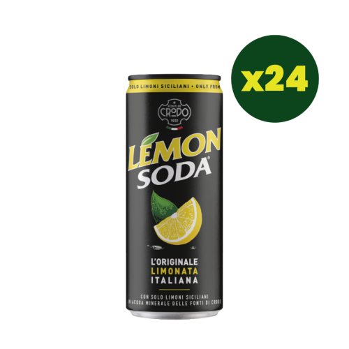 LEMON SODA Cytryna 330ml Fonti Di Crodo (zestaw 24 sztuki)