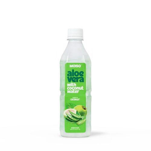 Napój aloesowy z wodą kokosową MOISO fueled by COCONAUT 500 ml (zestaw 12 sztuk)