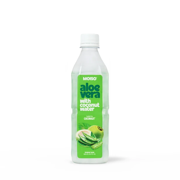 Napój aloesowy z wodą kokosową MOISO fueled by COCONAUT 500 ml (zestaw 12 sztuk)