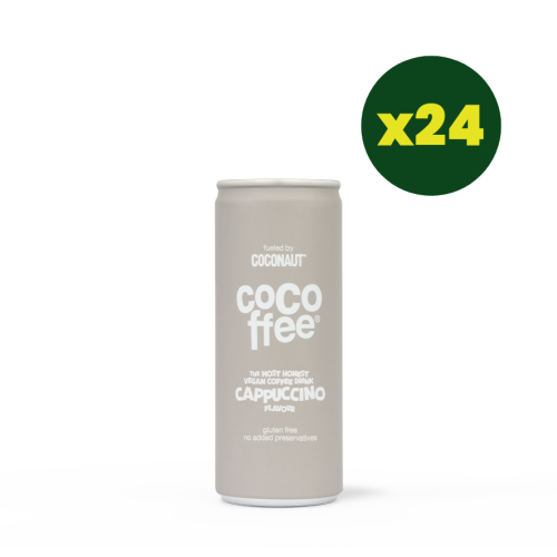 Cocoffee Cappuccino napój kawowy z wodą kokosową 250 ml (zestaw 24 szt)
